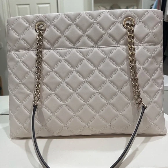 Authentic Kate Spade Natalia Smooth Quilted tote in Parchment color - Picture 3 of 11